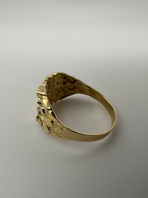 14k Gold Nugget Ring