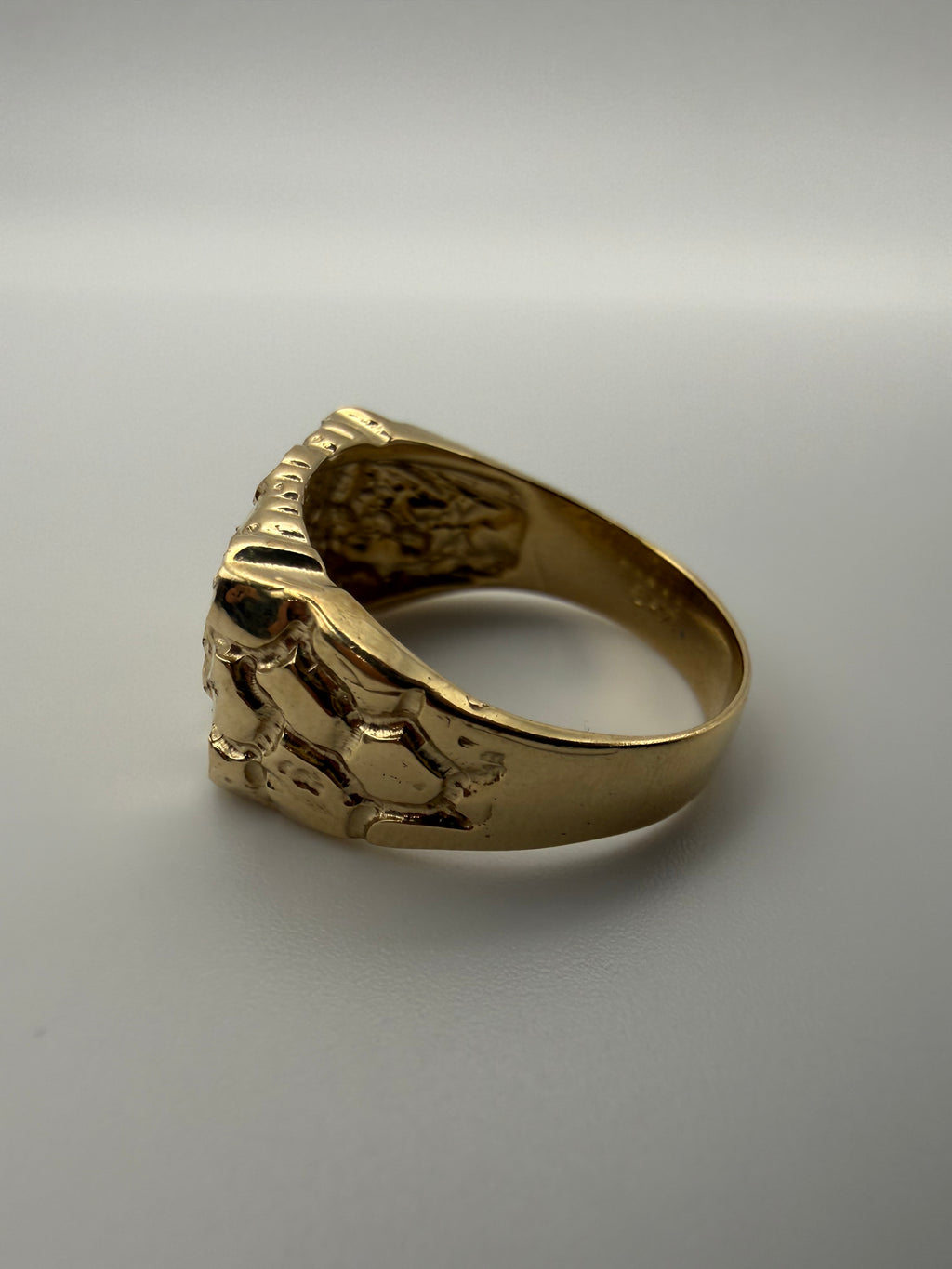 14k Gold Nugget Ring