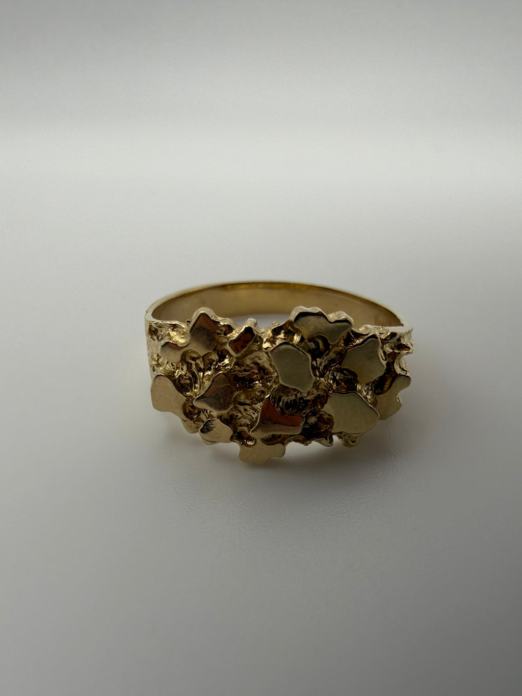 14K Gold Nugget Ring