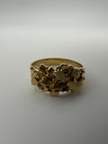 14K Gold Nugget Ring