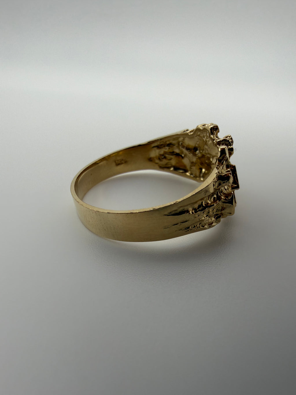 14K Gold Nugget Ring