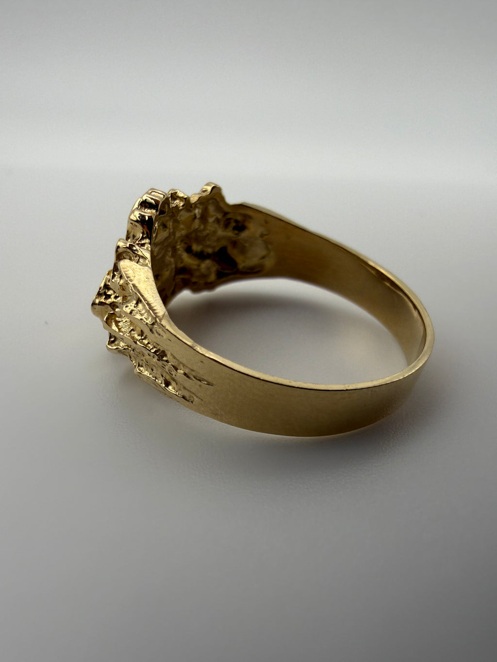 14K Gold Nugget Ring