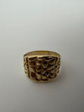 14K Gold Nugget Ring Band