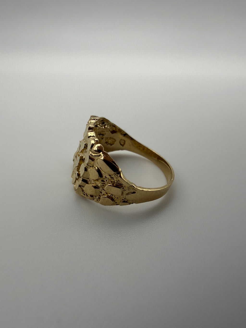 14K Gold Nugget Ring
