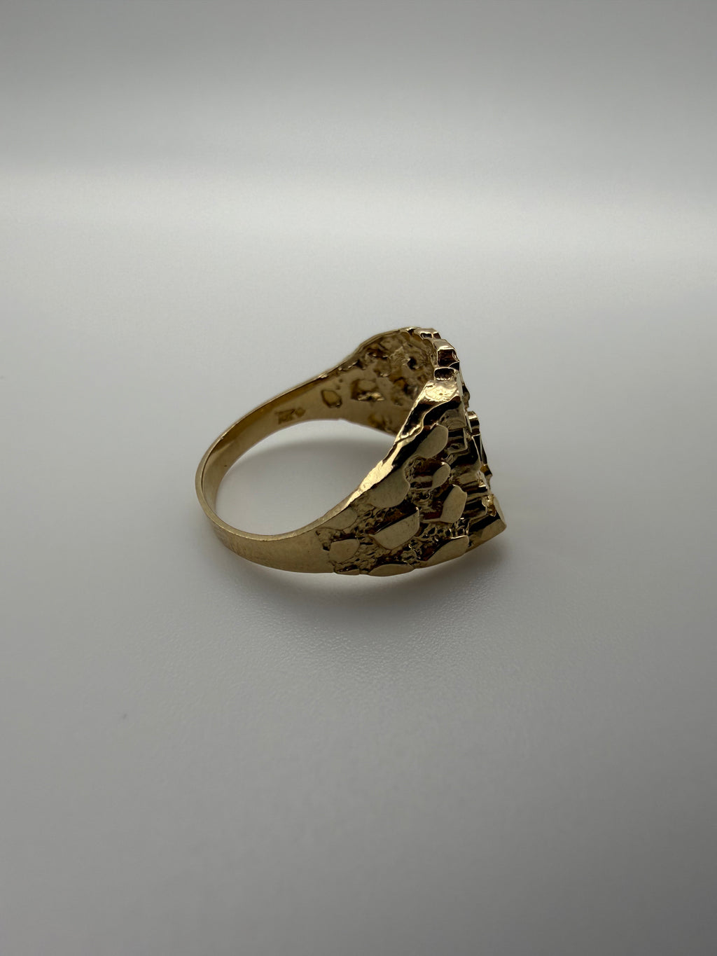 14K Gold Nugget Ring