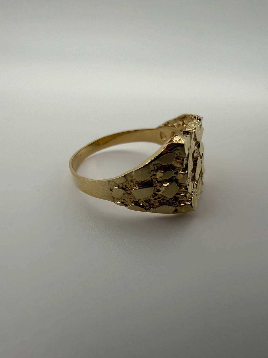 14K Gold Nugget Ring