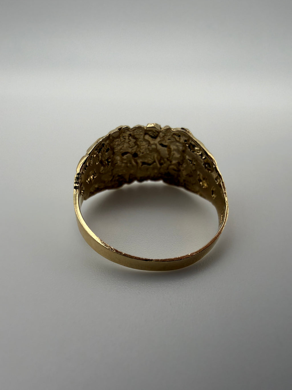 14K Gold Nugget Ring