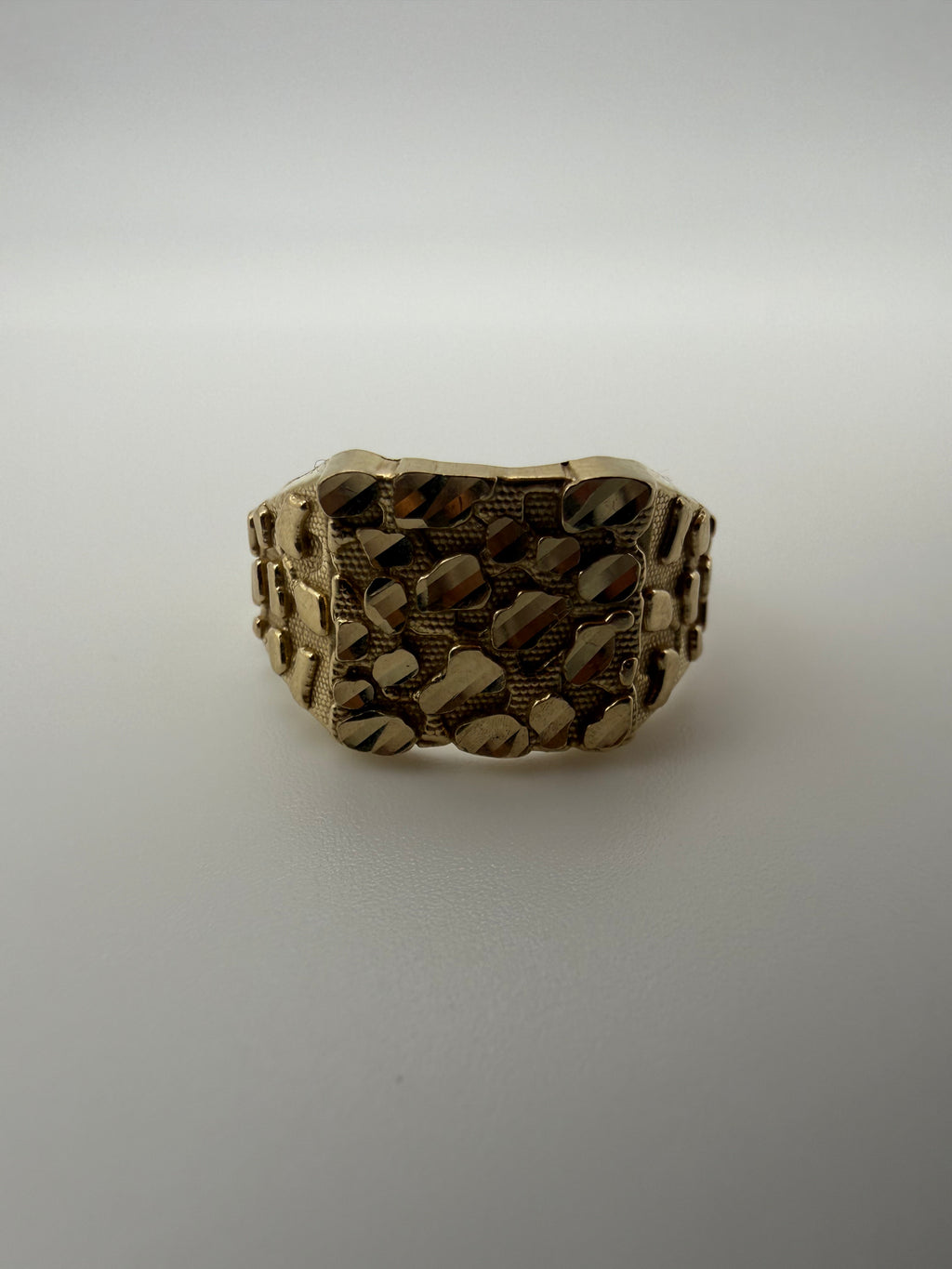 14K Gold Nugget Ring