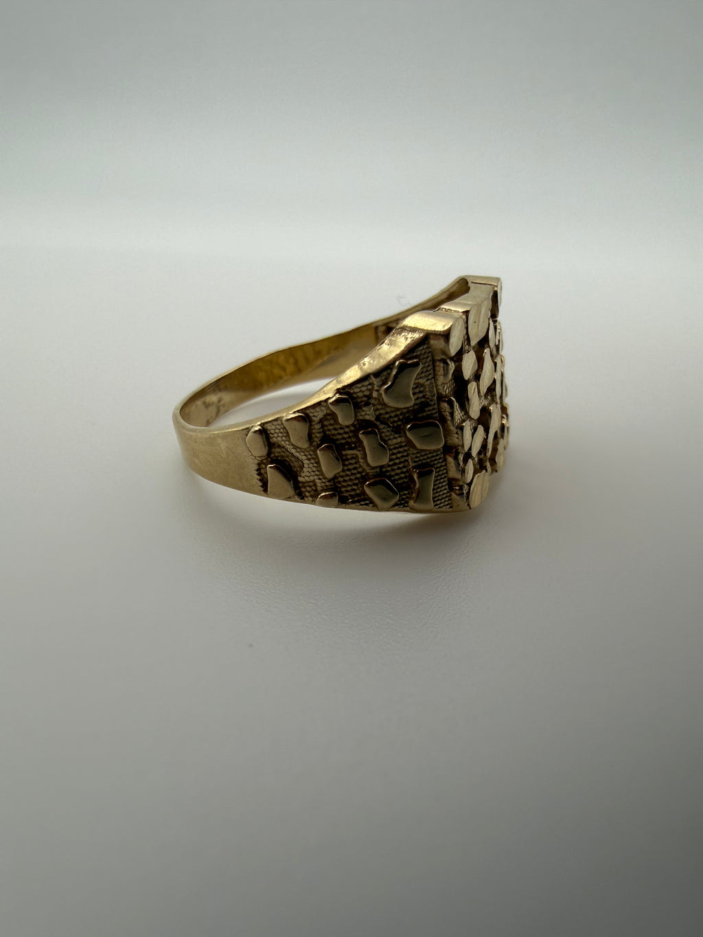 14K Gold Nugget Ring