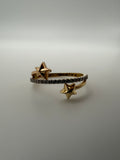 14K Gold Start Ring with CZ Diamonds