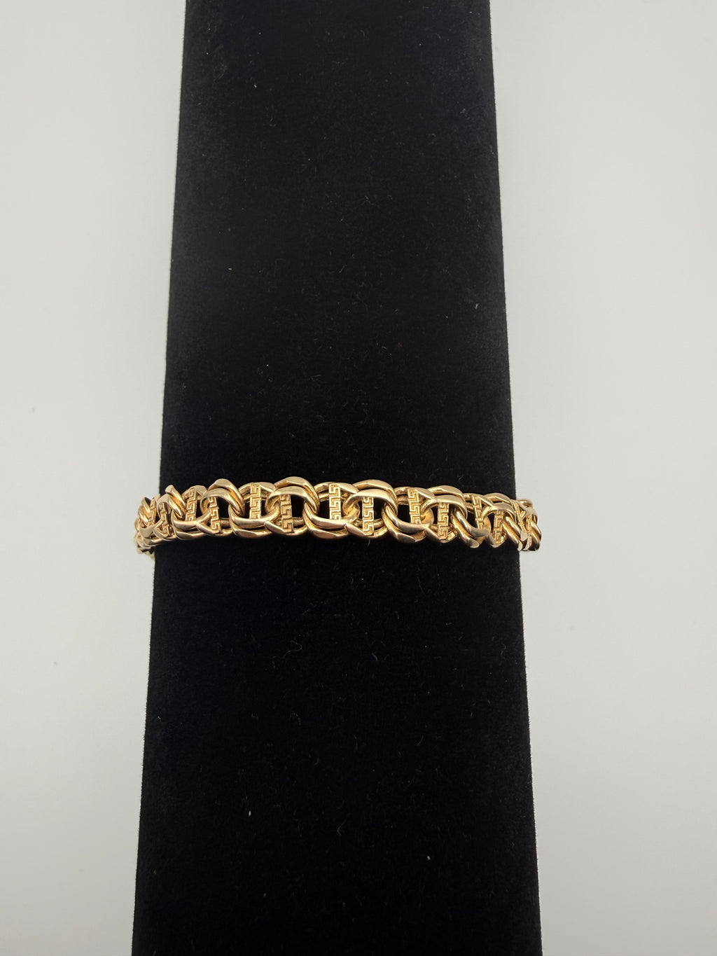 14K Gold Byzantine Chain with CZ Diamonds