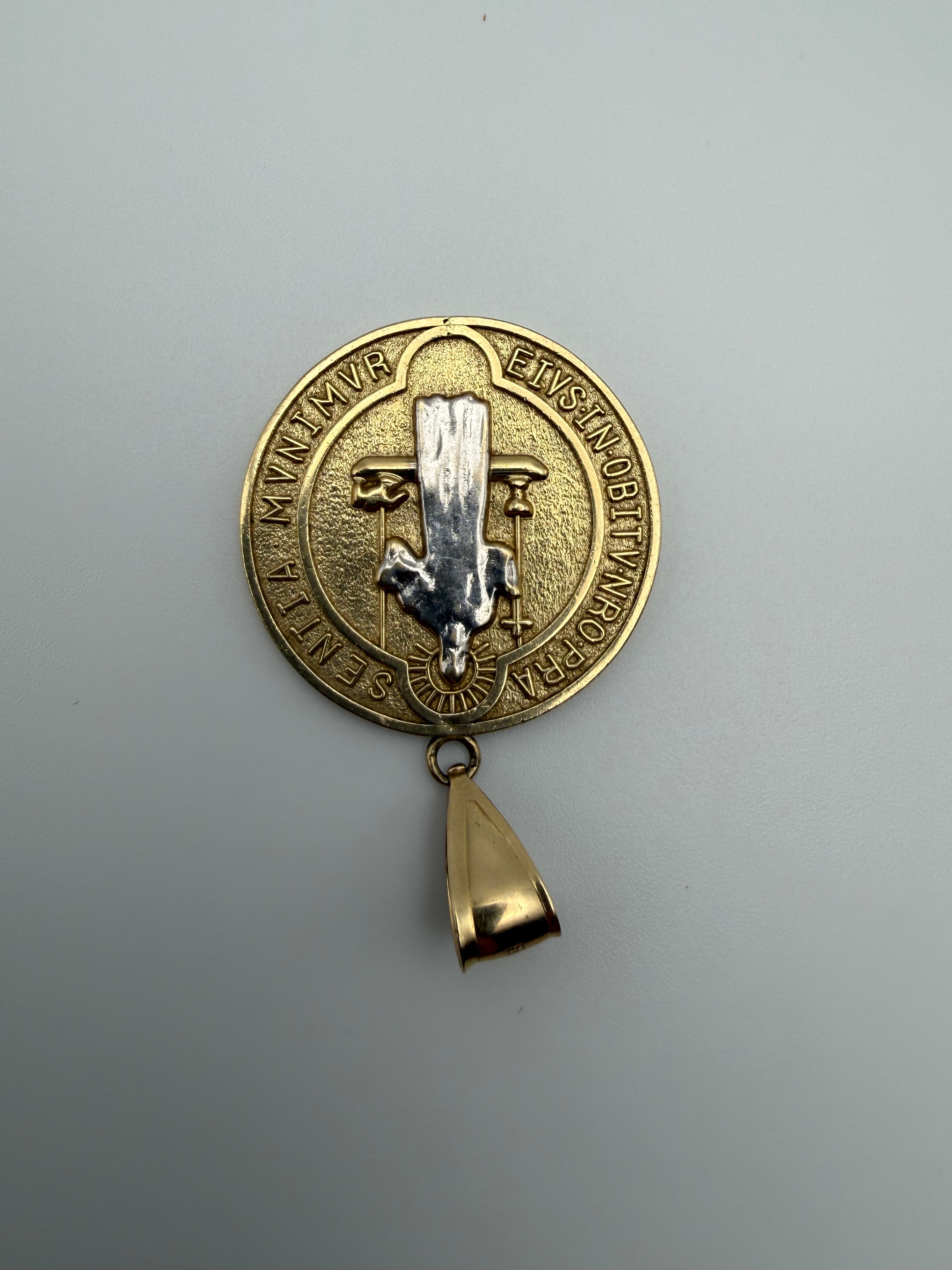 14K Gold Saint Benedict Medal