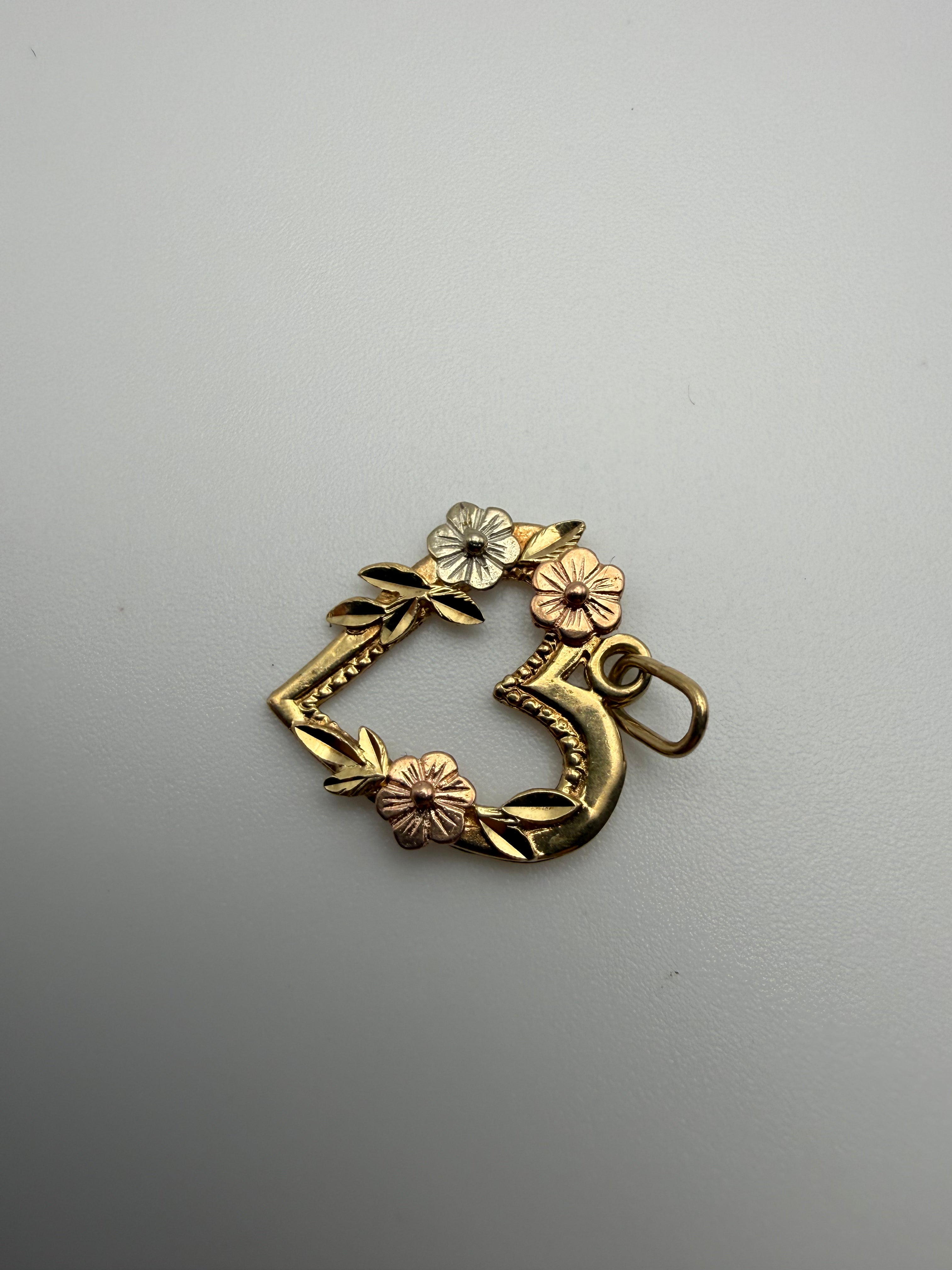 14K Gold Heart Pendants