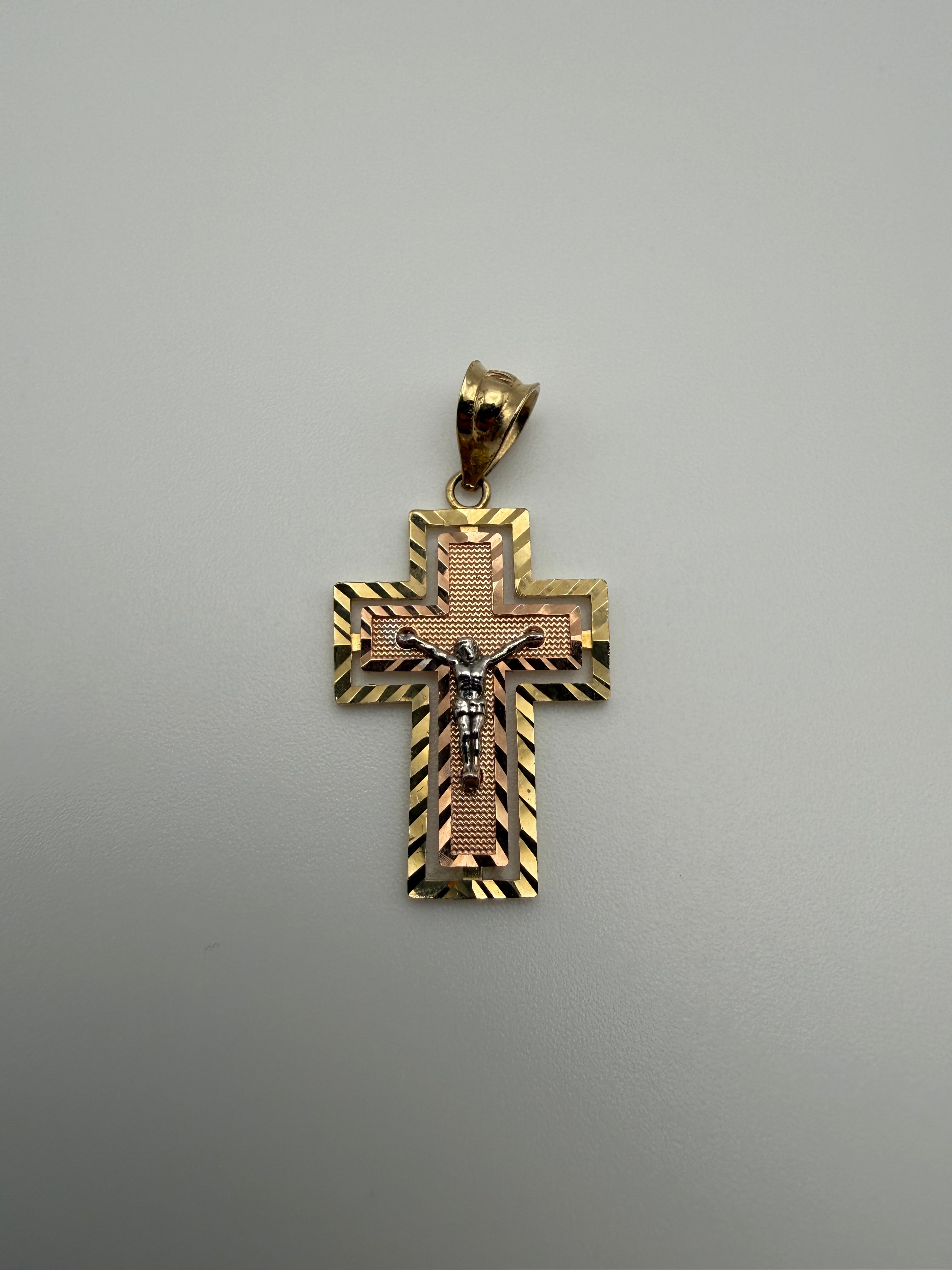 14K Gold Cross Pendant
