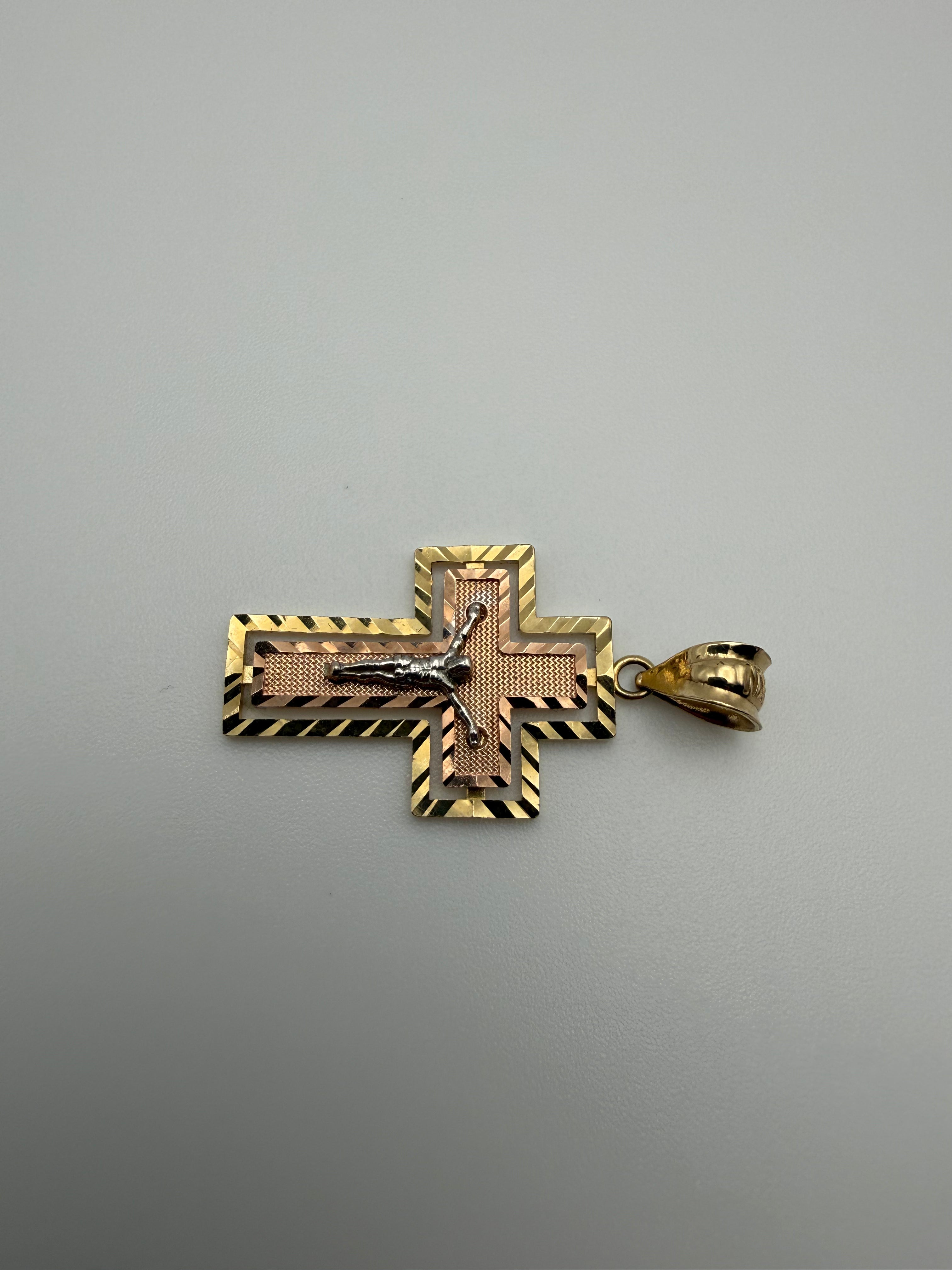 14K Gold Cross Pendant