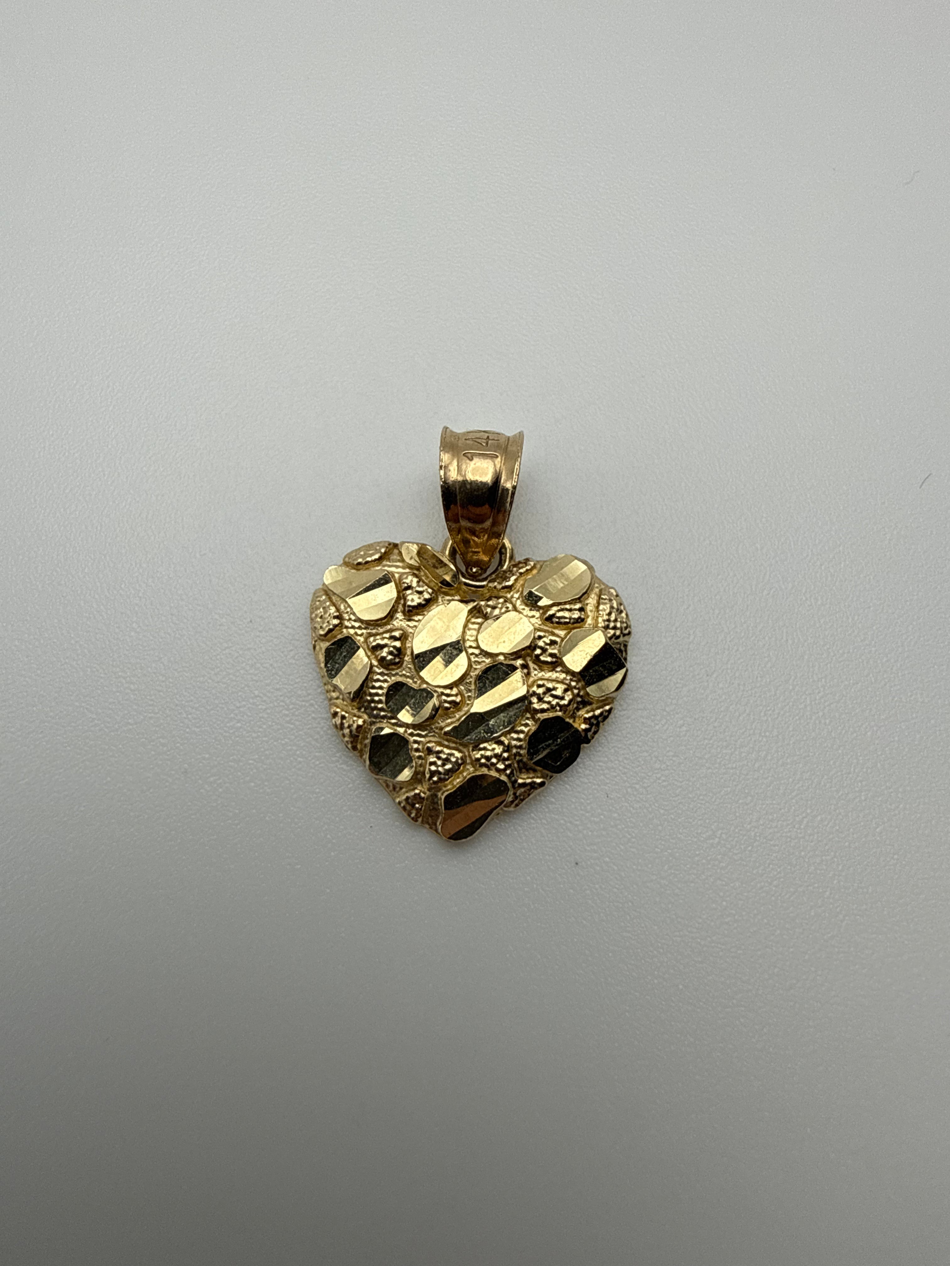 14K Gold Heart Pendant