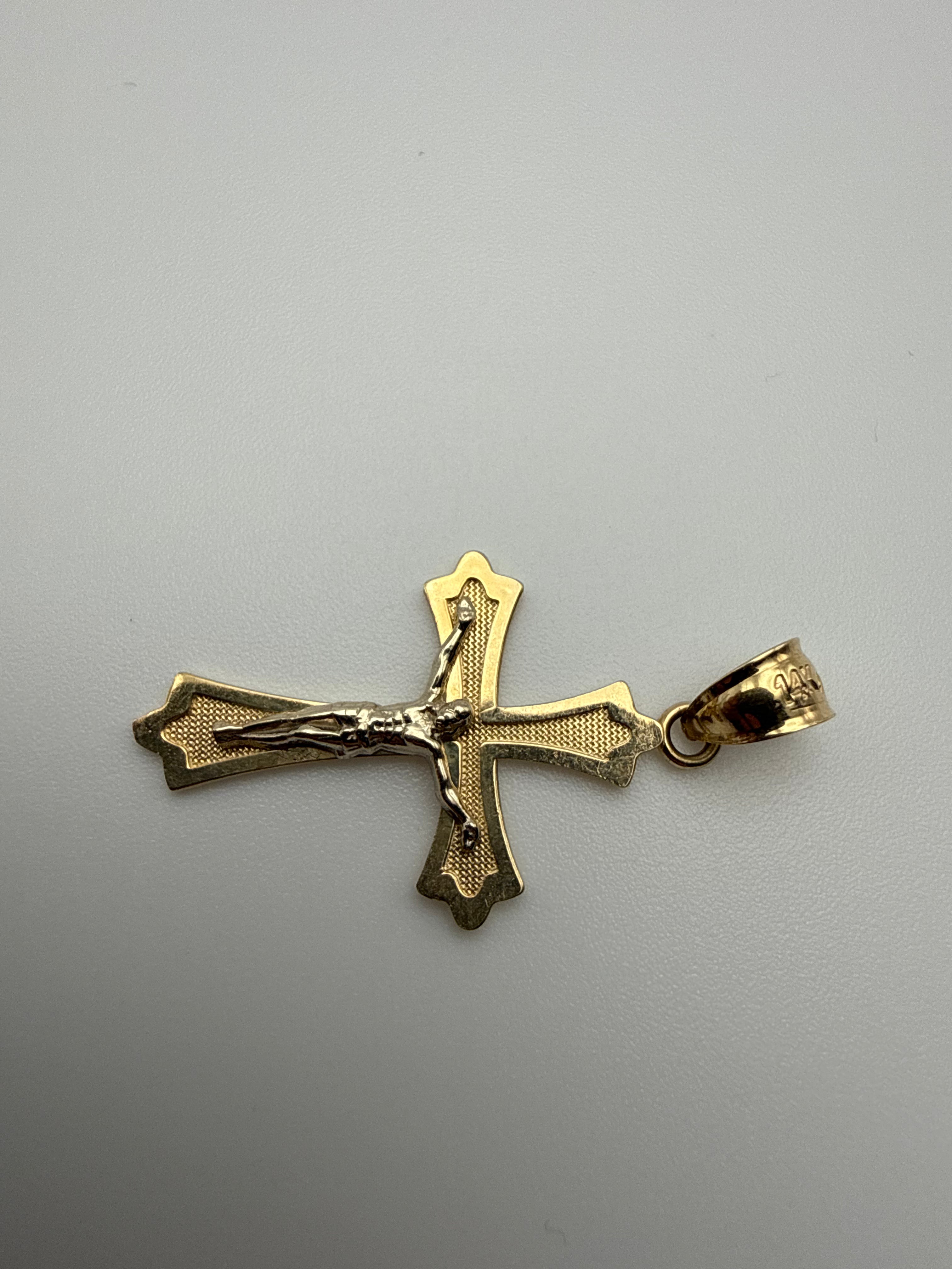 14K Gold Cross Pendant