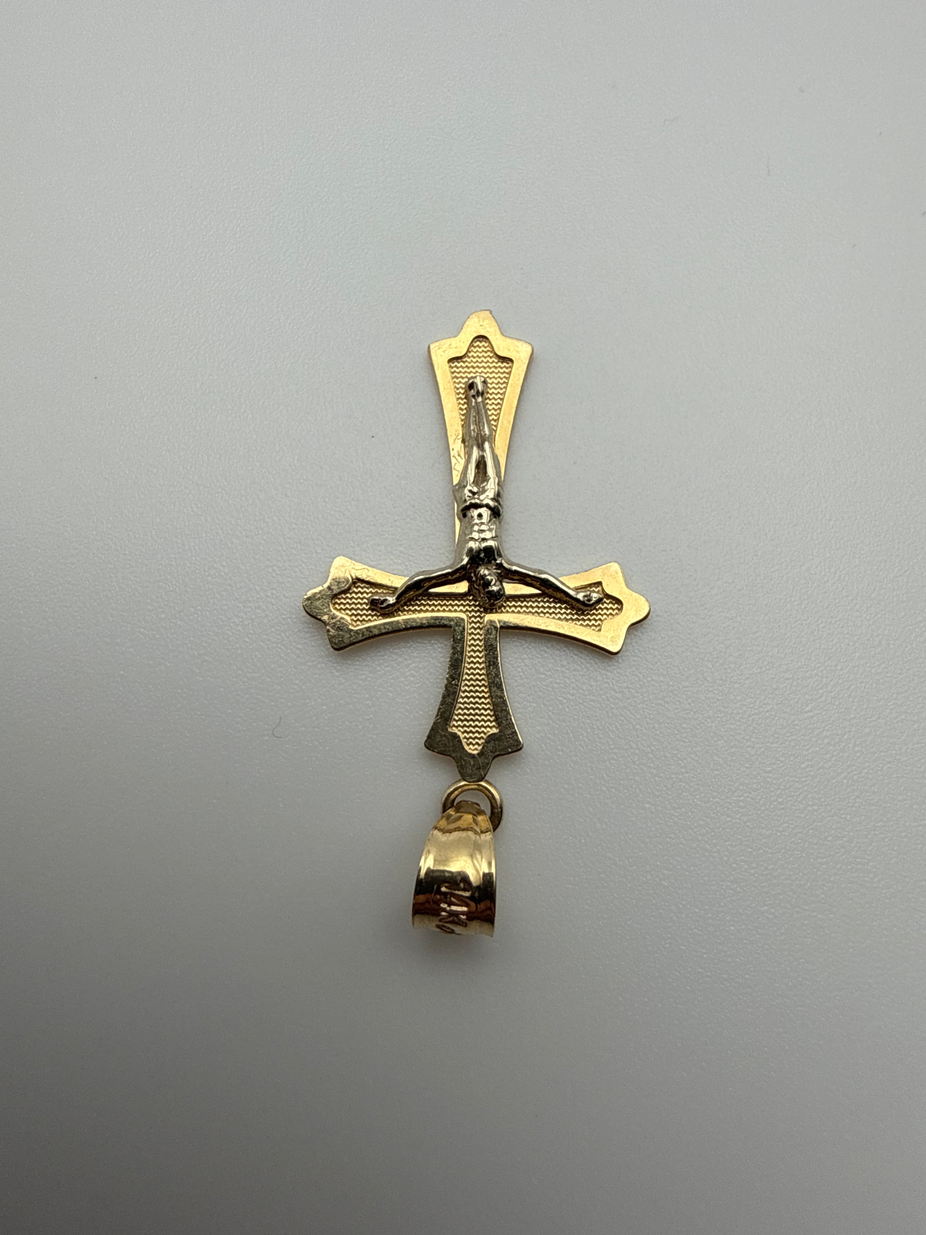 14K Gold Cross Pendant